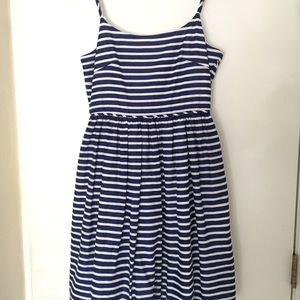 J. Crew Striped A-Line Dress